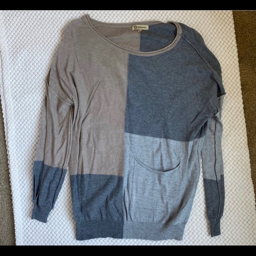 Democracy Color Block Sweater - image 1